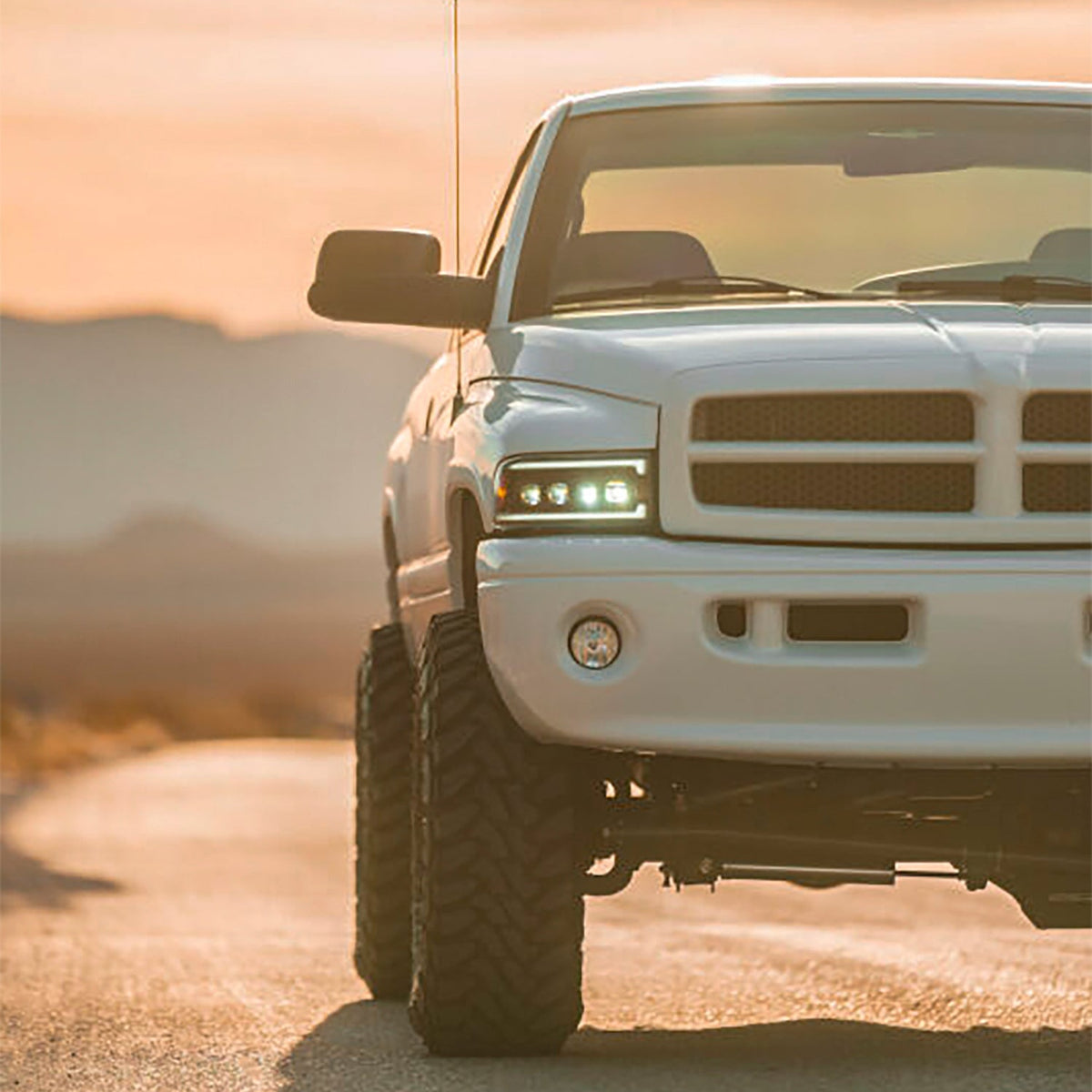 AlphaRex 94-01 Dodge Ram 1500 NOVA LED Headlights Chrome w/ Activ. Light Seq. Signal and SB DRL - 880351 for 1994-2001 Dodge 