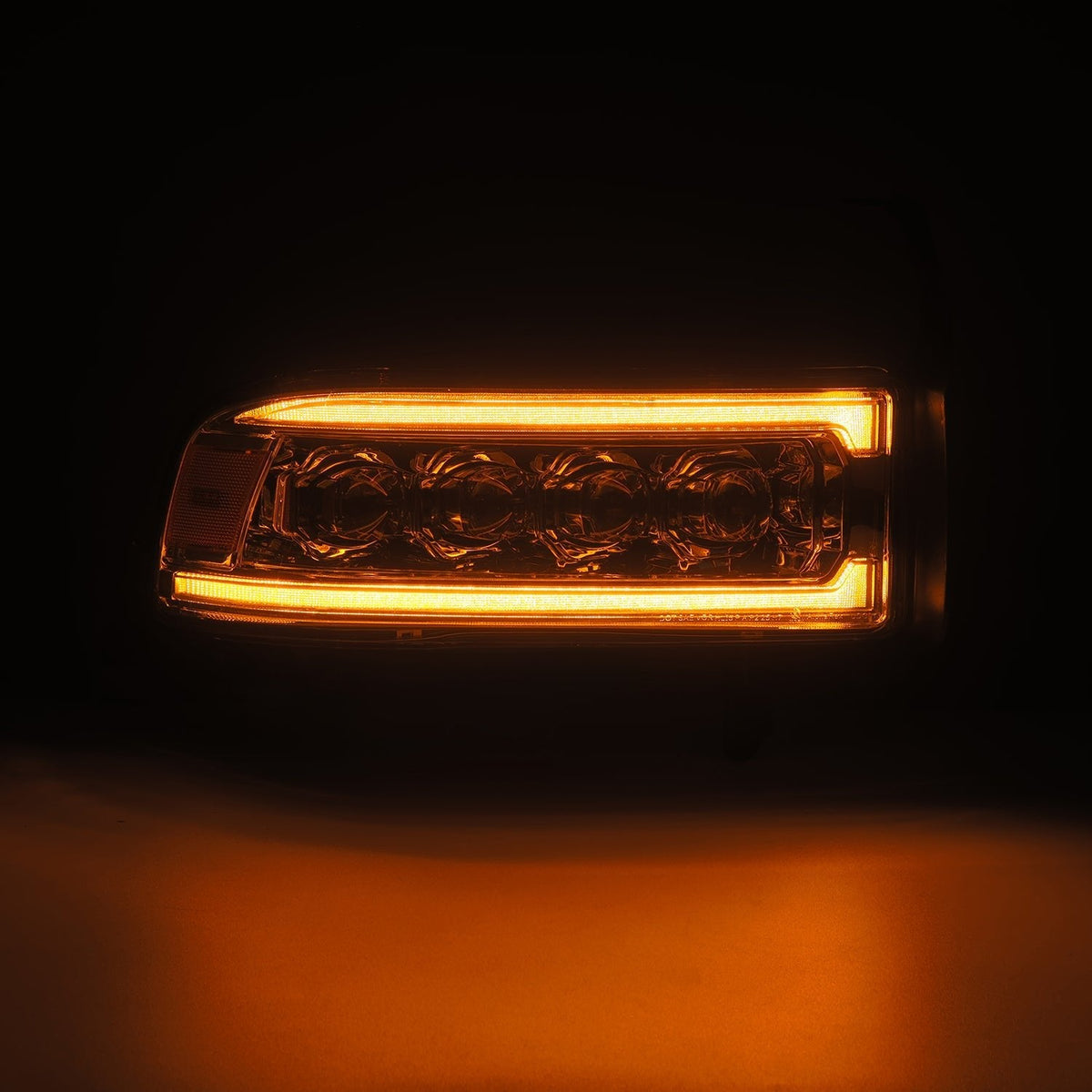 AlphaRex 94-01 Dodge Ram 1500 NOVA LED Headlights Chrome w/ Activ. Light Seq. Signal and SB DRL - 880351 for 1994-2001 Dodge 
