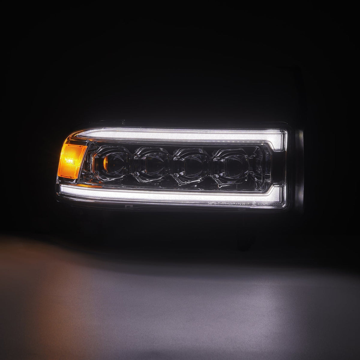 AlphaRex 94-01 Dodge Ram 1500 NOVA LED Headlights Chrome w/ Activ. Light Seq. Signal and SB DRL - 880351 for 1994-2001 Dodge 