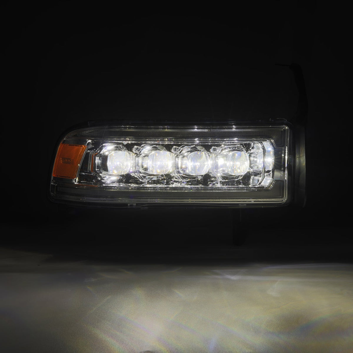 AlphaRex 94-01 Dodge Ram 1500 NOVA LED Headlights Chrome w/ Activ. Light Seq. Signal and SB DRL - 880351 for 1994-2001 Dodge 