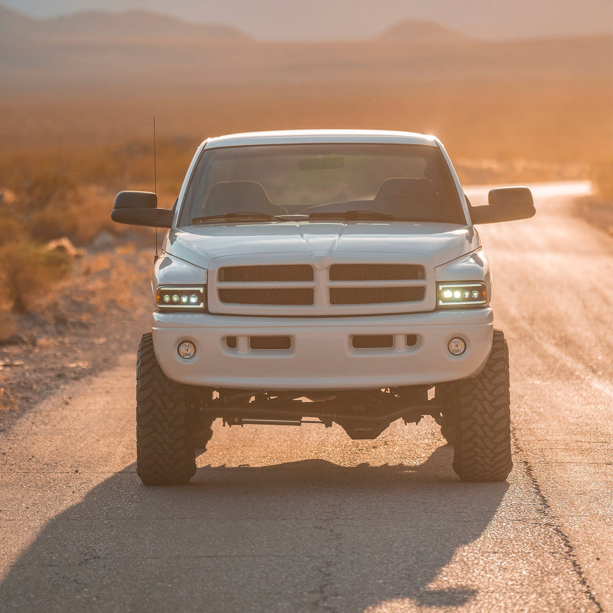 AlphaRex 94-01 Dodge Ram 1500 NOVA LED Headlights Chrome w/ Activ. Light Seq. Signal and SB DRL - 880351 for 1994-2001 Dodge 