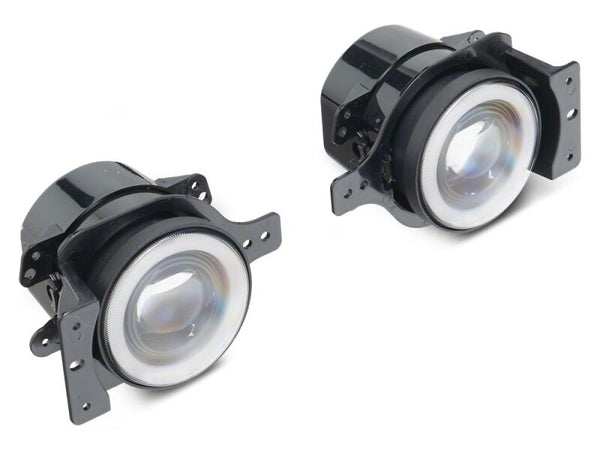 Raxiom 18-26 Jeep Wrangler JL LED Fog Lights with Amber Turn Signal - J227424 - front view
