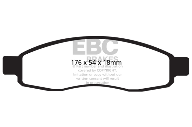 EBC 04-05 Infiniti QX56 5.6 Greenstuff Front Brake Pads - DP61698