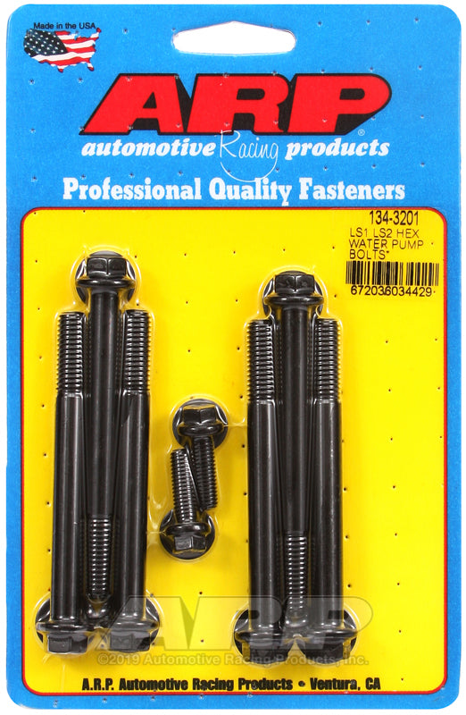 ARP LS1 / LS2 Water Pump w/ Thermostat Housing SS Hex Bolt Kit - 134-3201