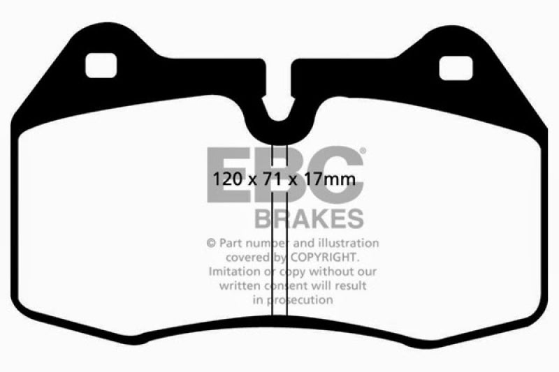 EBC 94-99 BMW M5 3.8 (E34) Redstuff Front Brake Pads - DP31032C