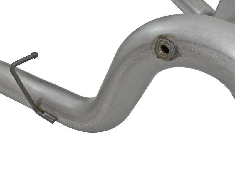 aFe LARGE Bore HD 4in Dual DPF-Back SS Exhaust w/Black Tip 16-17 GM Diesel Truck V8-6.6L (td) LML - 49-44080-B