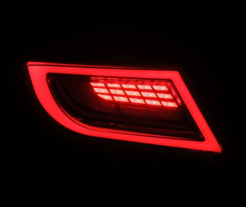 AlphaRex 22-24 Toyota GR86 LUXX LED Taillights Black Smoke - 675020