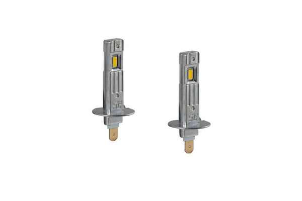 Diode Dynamics H1 Yellow SL2 LED Bulbs (pair) - DD0470P for 2001-2006 Mazda Tribute - front view