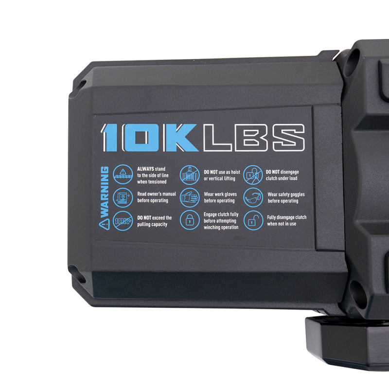 Borne Off-Road 10K Winch - Orange Synthetic Rope - BNWN-10-SOR