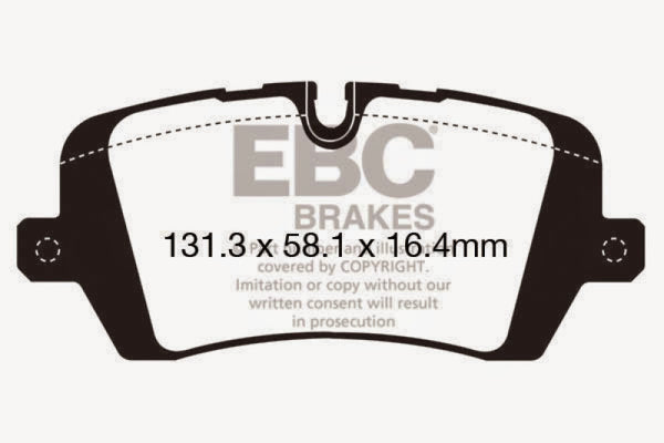 EBC 13+ Land Rover Range Rover 3.0 Supercharged Extra Duty Rear Brake Pads - ED92161 for 2013-2023 Land Rover Range Rover - f