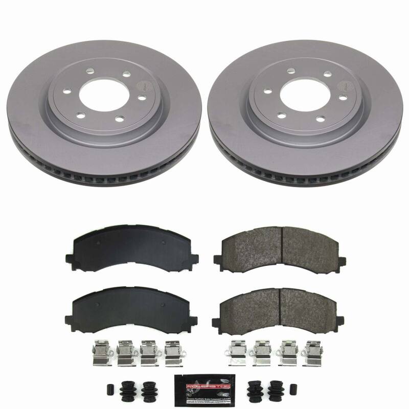 Power Stop 22-25 Ford Bronco Front Z23 Coated Brake Kit - CPK8744-23