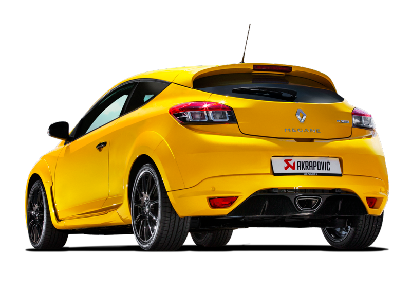Akrapovic 10-16 Renault Megane Coupe RS Evolution Line Cat Back (Titanium) w/ Carbon Tips - S-RE/T/1