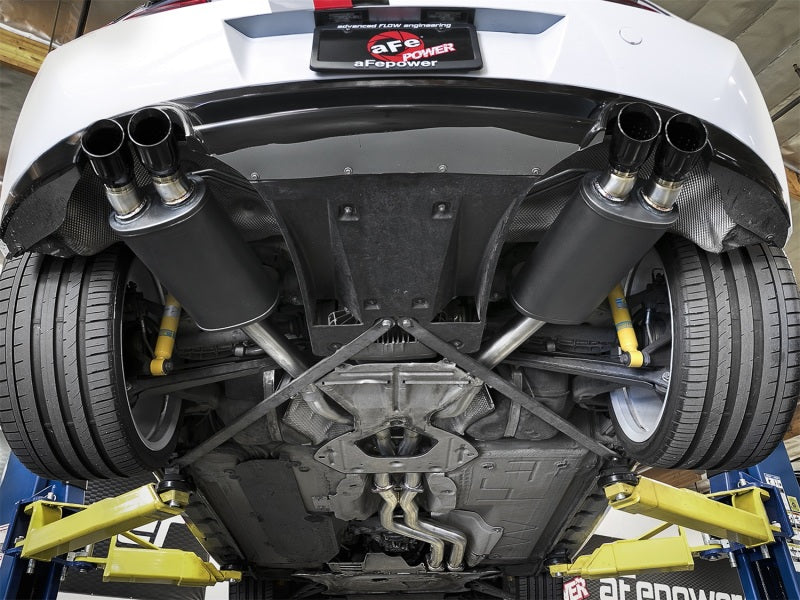 aFe MACH Force-Xp 2-1/2in 304 SS Cat-Back Exhaust w/ Black Tips 05-08 BMW Z4 M Coupe (E86) L6 3.2L - 49-36339-B