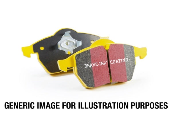 EBC 2021+ Ford F-150 2WD/4WD 2.7TT/3.5TT Yellowstuff Rear Brake Pads - DP43142R for 2021-2026 Ford F 150 - front view