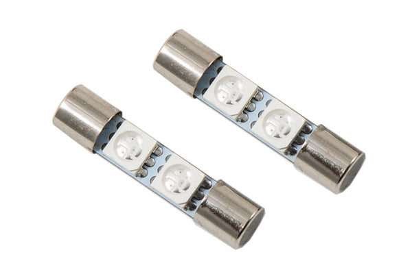 Diode Dynamics 28mm SMF2 LED Bulb - Green (Pair) - DD0046P for 2003-2019 Honda Pilot - front view