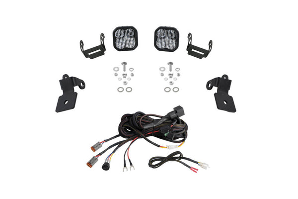 Diode Dynamics 20-Present Polaris RZR A-Pillar LED Pod Kit SS3 Pro - White Combo - DD7637 for 2020-2023 Polaris RZR PRO XP Pr