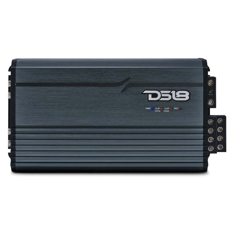 DS18 4-Channel Class-D Amp Stereo Full-Range 4 x 250 W RMS at4 ohm 4- Titanium - FRP-2.4K4/TI - front view
