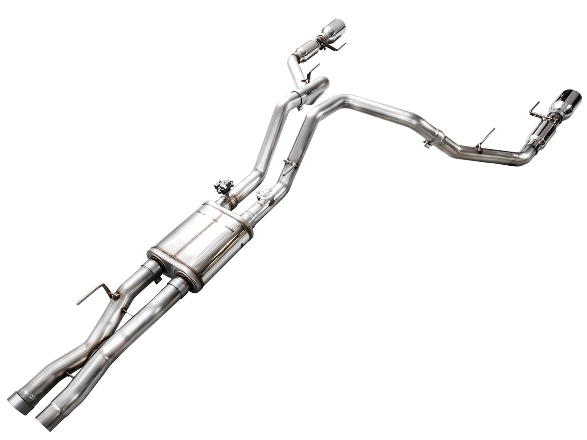AWE Gen 3 Raptor SwitchPath Exhaust  - Chrome Silver Tips - 3025-32356