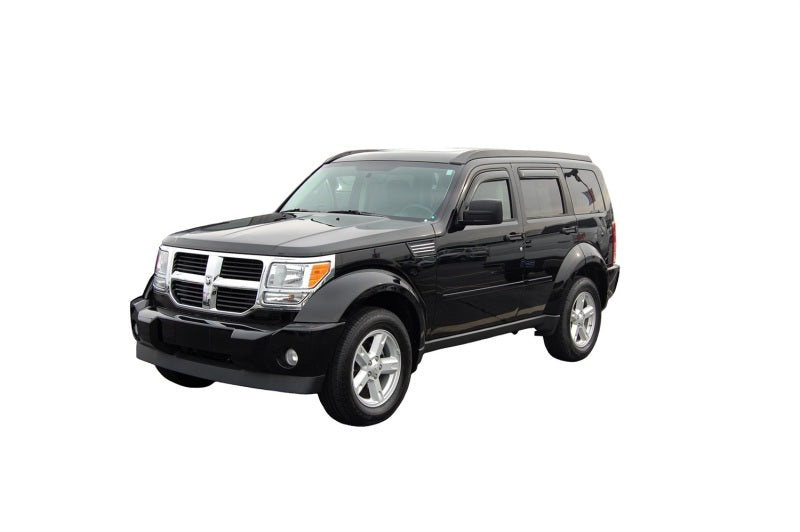 AVS 07-11 Dodge Nitro Ventvisor In-Channel Front &amp; Rear Window Deflectors 4pc - Smoke - 194307
