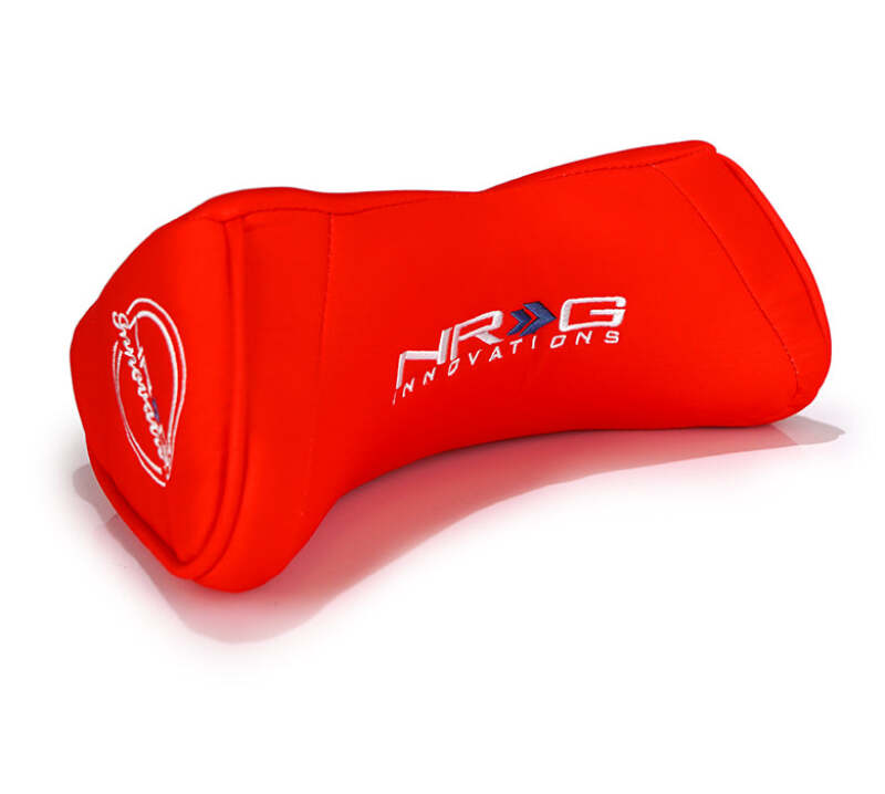 NRG Memory Foam Neck Pillow For Any Seats - Red - SA-002RDL - close-up view 2 3 4