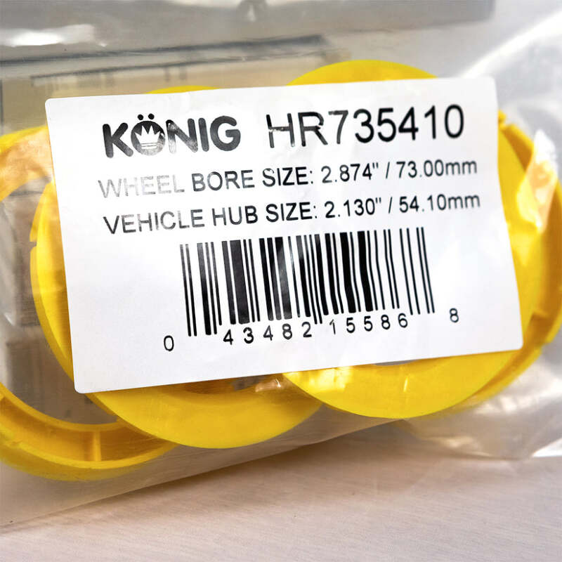 Konig Hub Ring Set (4pcs) - 73.1mm O.D. / 54.1mm I.D. - HR735410