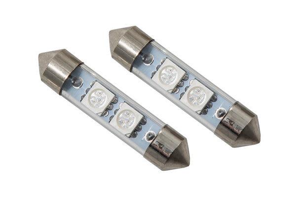 Diode Dynamics 39mm SMF2 LED Bulb - Red (Pair) - DD0091P for 2003-2016 Chevrolet Express 2500 - front view