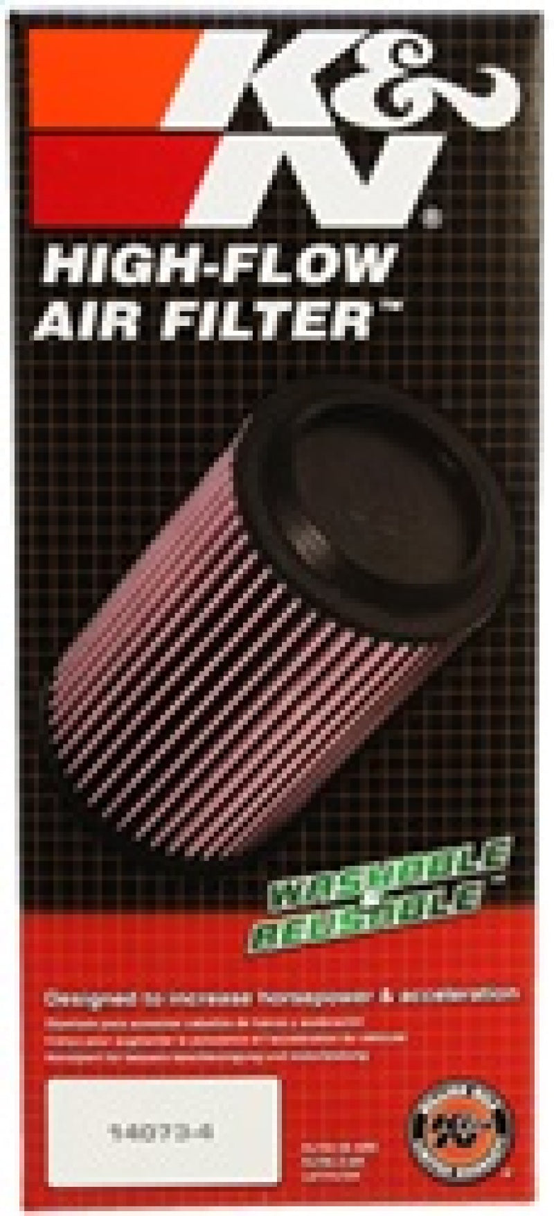 K&N 2016-2017 Can-Am Defender 800 Replacement Drop In Air Filter - CM-8016 for 2017-2024 Can-Am Defender MAX HD10 DPS - side 