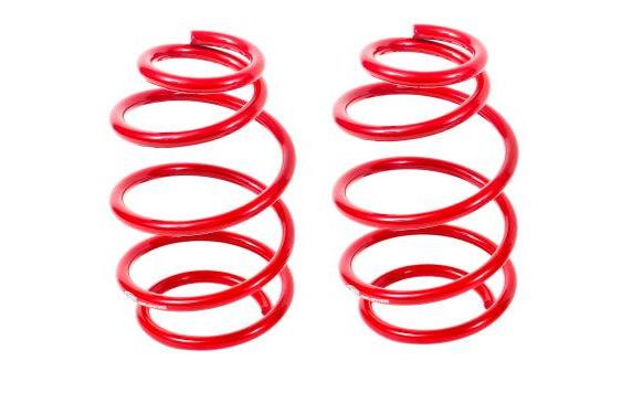 BMR 10-15 5th Gen Camaro V8 Front Lowering Springs - Red - SP078R for 2010-2015 Chevrolet Camaro - front view