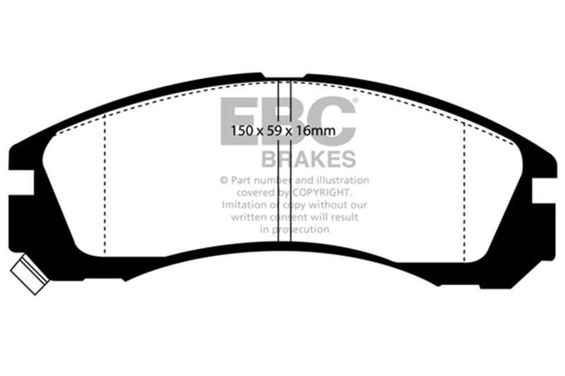 EBC 91-96 Dodge Stealth 3.0 2WD Greenstuff Front Brake Pads - DP2954