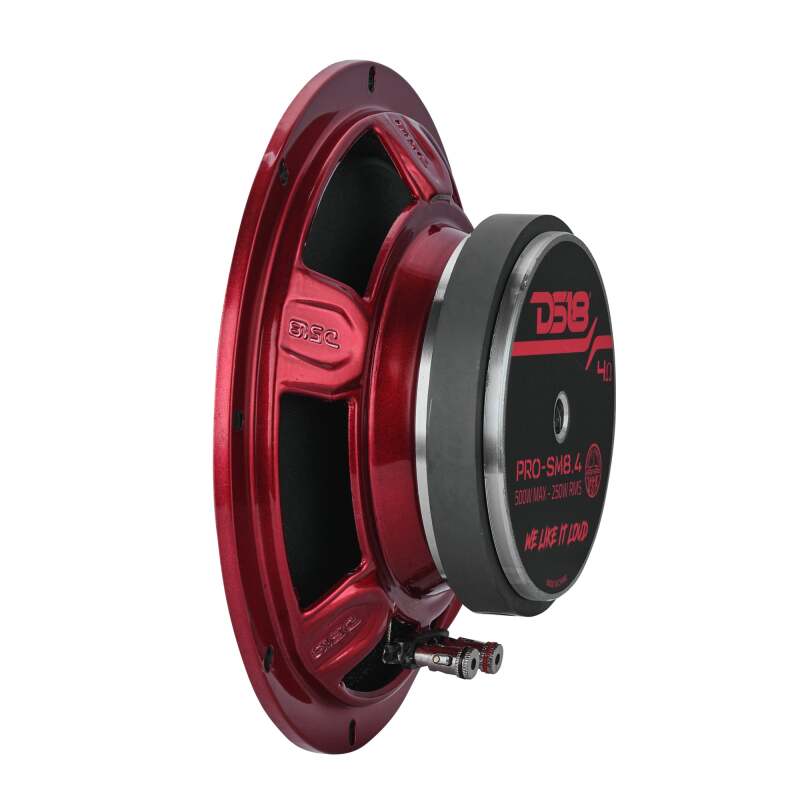 DS18 8 250 Watts RMS 4ohm Mid-Range Shallow - PRO-SM8.4 - rear view
