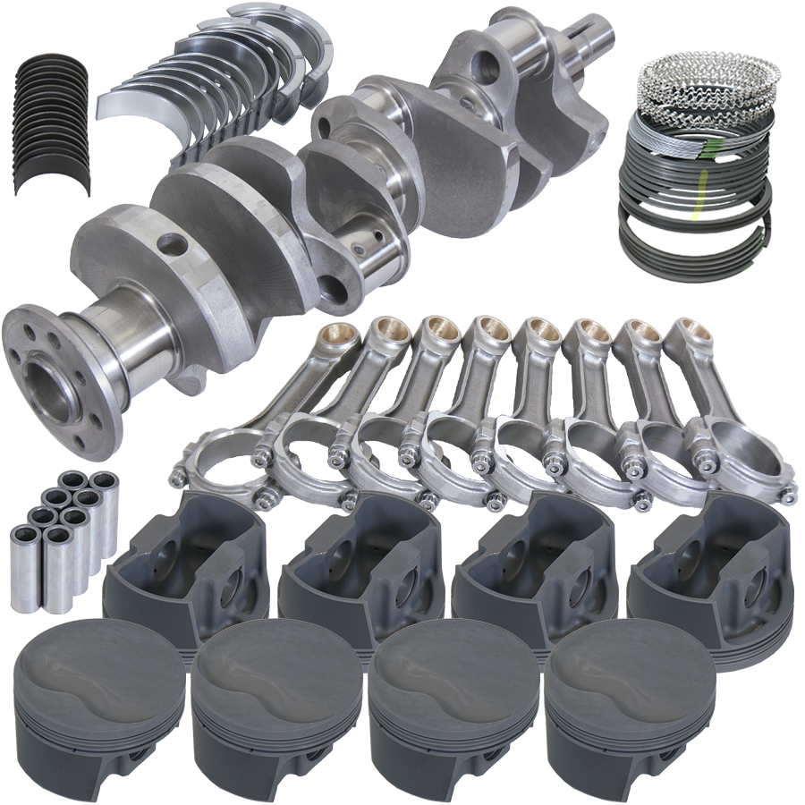 Eagle Chrysler 360 4.000in Crank 6.123in I-Beam Rods -5cc Flat Top 4.030in Pistons Balanced Assembly - B20410030 - front view