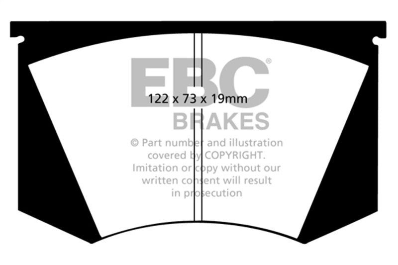 EBC 64-66 Ac Cobra 7.0 Yellowstuff Front Brake Pads - DP4223R