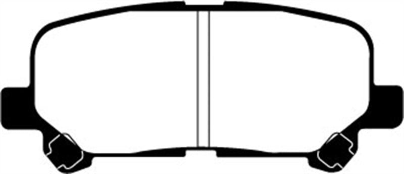 EBC 07-13 Acura MDX 3.7 Greenstuff Rear Brake Pads (For 12.6in. Rotors) - DP61802