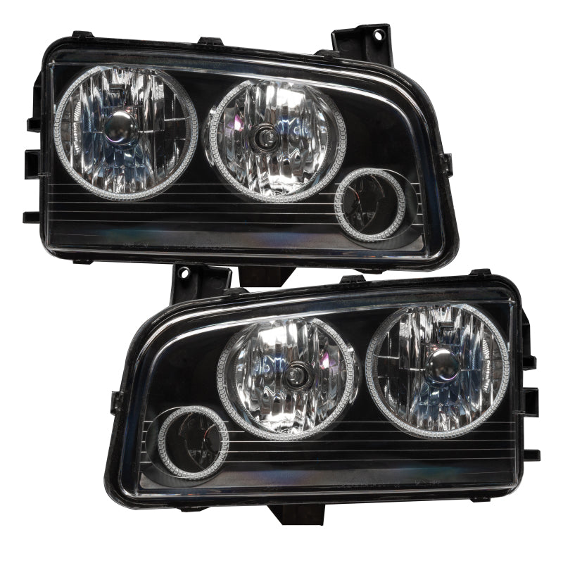 Oracle 05-10 Dodge Charger SMD HL (Non-HID) - Triple Halo - ColorSHIFT w/o Controller SEE WARRANTY - 8197-334
