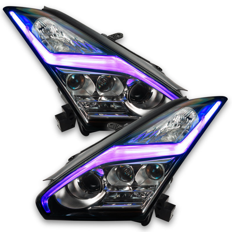 Oracle 15-21 Nissan GT-R Lightning Bolt Headlight DRL RGB+W w/ Simple Controller SEE WARRANTY - 1283-504