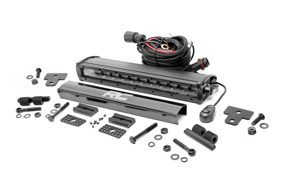 LED Light | Bumper Mount | 12&quot; Black Single Row | Can-Am Defender HD 8/HD 9/HD 10