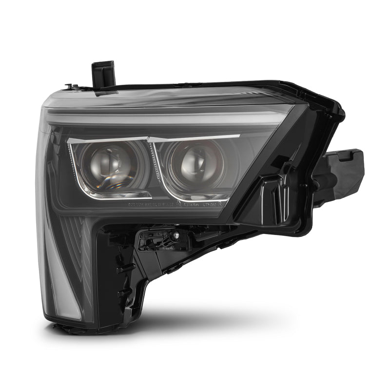AlphaRex 22+ Toyota Tundra LUXX-Series Headlights Black w/Amber DRL - Req 810029 OR 810030 - 880874