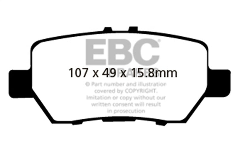 EBC 05-08 Acura RL 3.5 Redstuff Rear Brake Pads - DP31736C