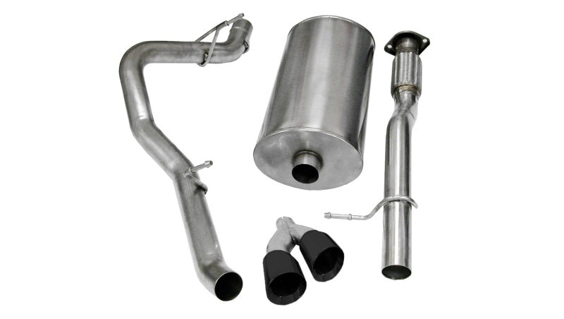 Corsa 2009-2013 Chevrolet Suburban 1500 5.3L V8 Black Sport Cat-Back Exhaust - 14914BLK