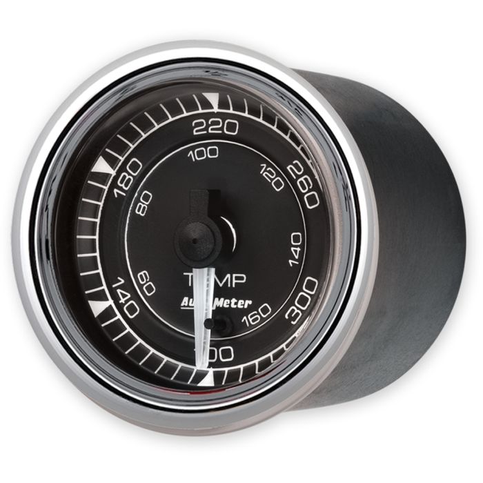 AutoMeter Chrono 2-1/16in 300 Degree Temperature Electric Gauge - Chrome - 9748