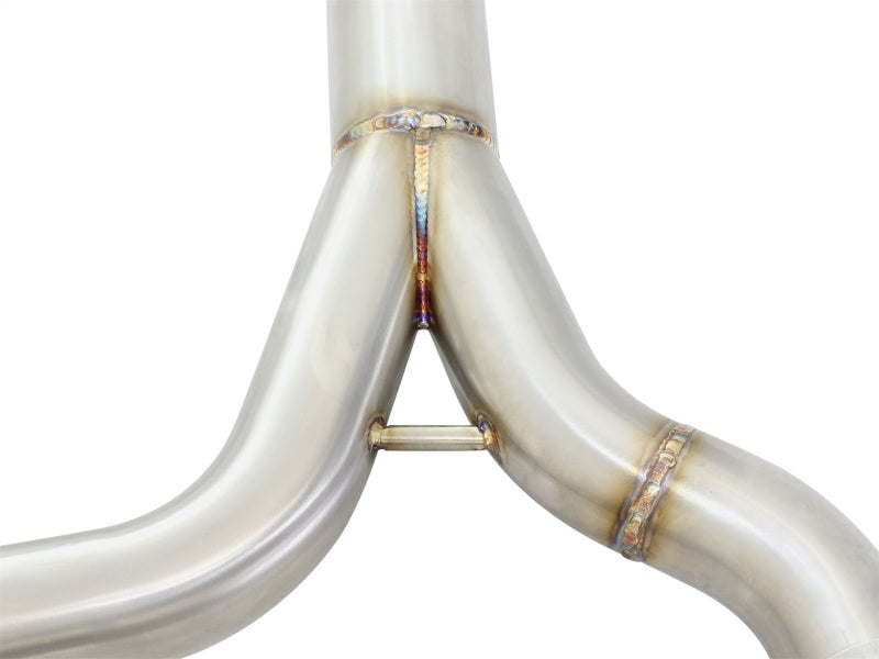 aFe MACHForce XP SS-304 Polish Tip 2.5in Dia Cat Back Exhaust 12-14 BMW 335i (F30) 3.0L (t) - 49-36326-P