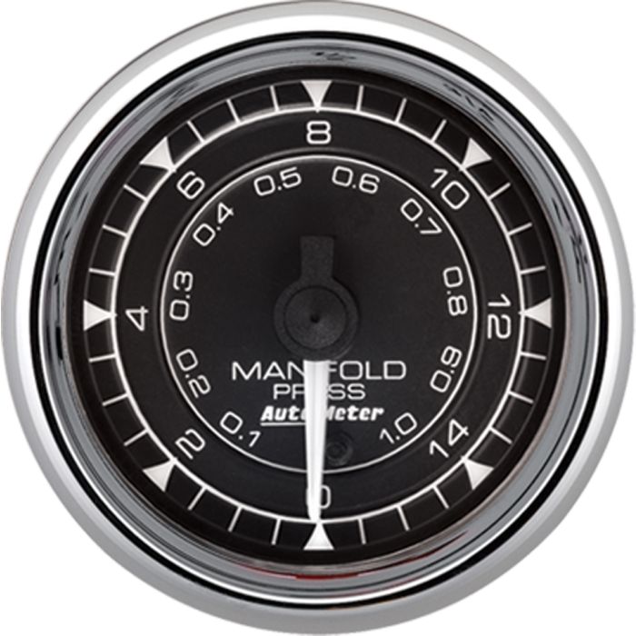 Autometer Chrono 2-1/16in 15PSI Digital Stepper Motor Manifold Pressure Gauge - Chrome - 9750