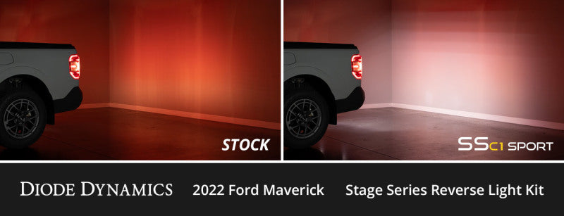 Diode Dynamics 2022+ Ford Maverick C1 Sport Stage Series Reverse Light Kit - DD7754