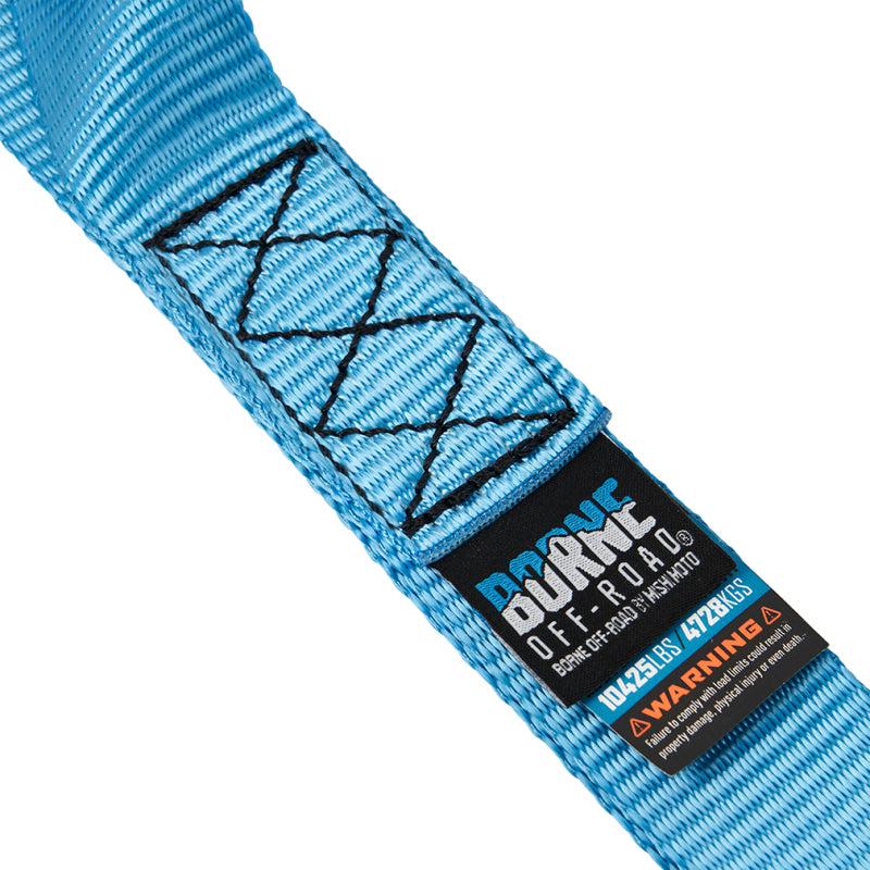 Borne Off-Road Soft Loop Tie-Down Straps (4-Pack) Blue - BNRTC-SLP-4BL