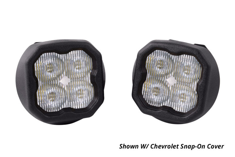 Diode Dynamics SS3 Sport Type GM Kit ABL - White SAE Fog - DD7028 for 2015-2022 Chevrolet Colorado - angle view