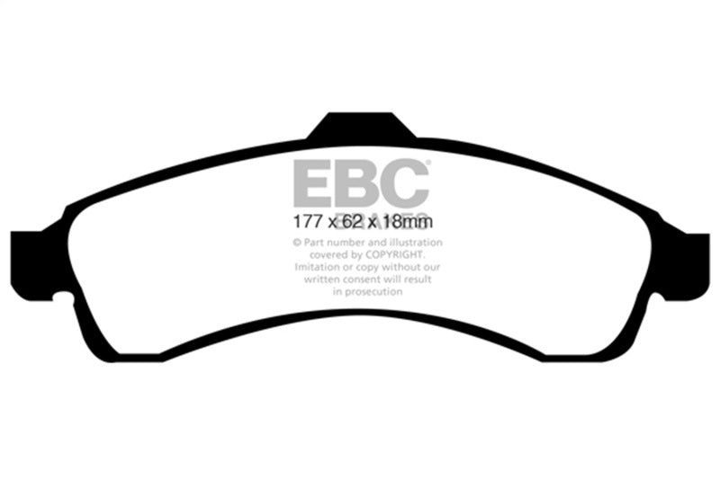 EBC 03-05 Buick Rainier 4.2 Yellowstuff Front Brake Pads - DP41618R