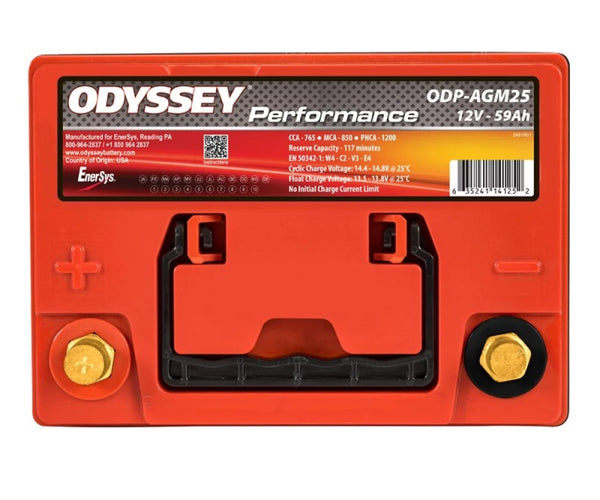 Odyssey Battery Auto/Truck Performance AGM Battery (25-PC1400) - ODP-AGM25 for 1987-1995 Nissan Pathfinder - front view
