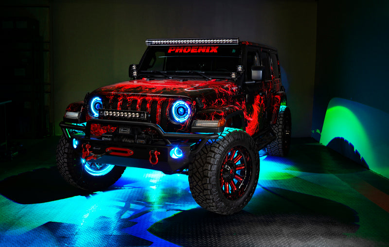 Oracle Jeep Wrangler JK/JL/JT High Performance W LED Fog Lights - ColorSHIFT - Dynamic SEE WARRANTY - 5846-332
