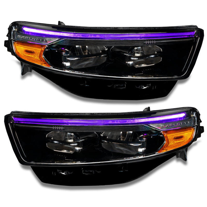 Oracle 20-22 Ford Explorer Dynamic RGB Headlight DRL Kit - ColorSHIFT - w/ RF Cntrl SEE WARRANTY - 1472-330