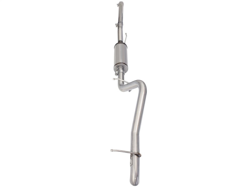 aFe MACHForce XP 2-1/2in SS-409 Cat-Back Exhausts w/ 18in Muffler 07-17 Jeep Wrangler V6-3.6L - 49-48057
